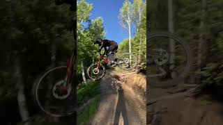 Crazy MTB skills🤯🤯 bike mtb jump mountainbike mtbskills mountainbikeskills dirtbike [upl. by Whitby]