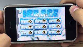 Ice Age Dawn of the Dinosaurs iOS Version 14 on my iPhone 2G A1203 8GB iPhone OS 313 [upl. by Frederiksen]