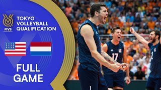 USA🇺🇸 vs NED🇳🇱  Men’s OQT 2019  Full Match [upl. by Kehr479]