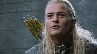 Legolas and Gimli KILL count competition  The Two Towers 4k Scene [upl. by Germano]