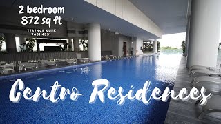 Singapore Condominium at Centro Residences  2 Bedroom [upl. by Moth199]