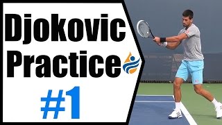 Novak Djokovic Practice Session 1 Cincinnati 2014 [upl. by Enirroc]