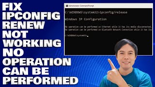 How To Fix IPconfigRenew Not Working No Operation Can Be Performed [upl. by Glenn]