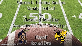 Warren G Harding Raiders Varsity Football vs Cleveland John Hay [upl. by Kenny]