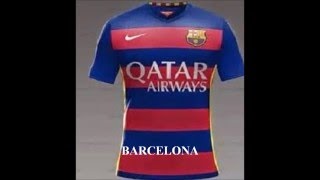 CAMISETAS DE EQUIPOS DE FUTBOL 2016 [upl. by Yarezed]