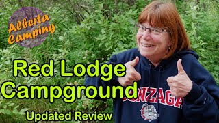 Red Lodge Campground Update  Alberta Camping Review [upl. by Anerbes]