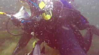 Scuba dive Milford Tower Lake Okoboji Iowa 52718 [upl. by Nnil]