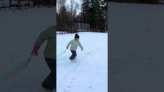 Snow Day with Jilana and her Twin ❄️ Sisters Winter Wonderland snow alaska twins snowday wow [upl. by Eneleh]