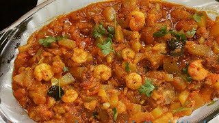 Grandmas Recipe Prawns Sorakai Poriyal  Prawns Bottle Gourd MasalaRecipe 35 [upl. by Mitchel]