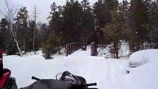 Tomahawk Snowmobile trail [upl. by Kirven]