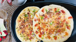 Instant Rava Uttapam Recipe  झटपट रवा उत्तपम रेसिपी  Suji Uttapam Recipe [upl. by Labors]