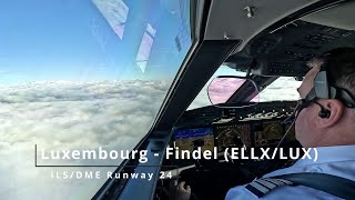 Landing LuxembourgFindel ELLXLUX  Gulfstream G650 [upl. by Trab]