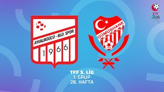 TFF 3 Lig 1 Grup  Ayvalıkgücü Belediyespor  Gümüşhane Sportif Faaliyetler AŞ [upl. by Auqemahs]