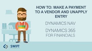 How To Make a Payment to a Vendor and Unapply Entry in Dynamics NAV [upl. by Boy]