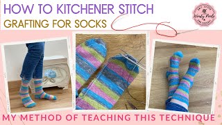 Sock Knitting How to Kitchener Stitch  How to Graft the Toe of a Sock  Right Handed  Wendy Poole [upl. by Ann-Marie206]