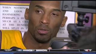 Kobe Bryant Postgame Interview About Torn Achilles [upl. by Lleder829]