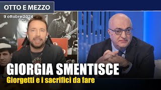 Andrea Scanzi a Otto e Mezzo sul video smentita di Giorgia sullaumento delle tasse [upl. by Aivatal]