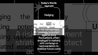 Words for Economy amp Management ep4  advanced 33 vocabulary contango hedging [upl. by Yssak]