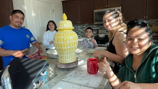 Adobado de barbacoa y frijoles charros con mi sobrina Daniela escalera en vivo 🛑🛑 [upl. by Aivon]