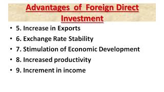 Advantages amp Disadvantages Of FDI [upl. by Manas888]