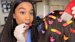 ASMR School Nurse Eats The Lice Out of Your Hair 😋🪲 Lice Check Roleplay  Lice Check Removal ASMR [upl. by Ecidnac]