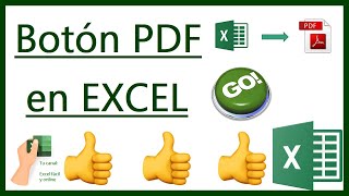 📊 Crea un BOTÓN en EXCEL para GENERAR un PDF en SEGUNDOS ⏱️ ¡Fácil y Rápido 🚀 [upl. by Ahsela779]