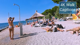 Kolovare is the most popular beach in Zadar the main attraction subtitles [upl. by Devinne]