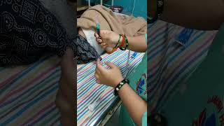 girl hip back injection video injection vlog [upl. by Renata513]