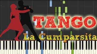 La Cumparsita  Gerardo Matos Rodríguez Piano Tutorial Synthesia [upl. by Anitahs]