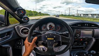 400HP Built Motor Turbo FRS POV  INSANE TURBO SOUNDS [upl. by Auqeenwahs]