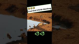 Mr Warthog 🐗 puts cold water into the radiator of his Turbo V16 engine 🤣 mrwarthog [upl. by Idahs]