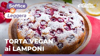 TORTA VEGAN ai LAMPONI la RICETTA SEMPLICE e VELOCE❤️😋 [upl. by Dunlavy]