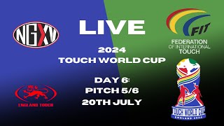 LIVE RUGBY TOUCH WORLD CUP  DAY 6 PITCH 56 [upl. by Leinnad]