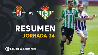 Resumen de Real Valladolid vs Real Betis 11 [upl. by Irrac]