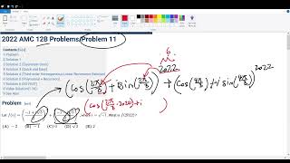 2022 AMC 12B Problem 11 [upl. by Aissert]