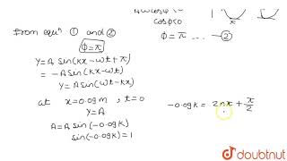 A sinusoidal wave is propagating along a streched string that lies along the xaxis The [upl. by Howe]