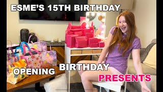 ESMÉS 15th BIRTHDAY MORNING SURPRISE PRESENTS [upl. by Riba]