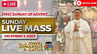 SUNDAY FILIPINO MASS LIVE TODAY II DECEMBER 3 2023 II FR JOWEL GATUS II 1ST SUNDAY ADVENT [upl. by Kindig]