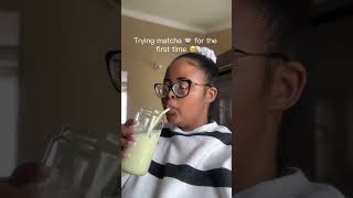 Lets Try Some Iced Matcha 🍵 matcha vlog vlogger [upl. by Jeannine]