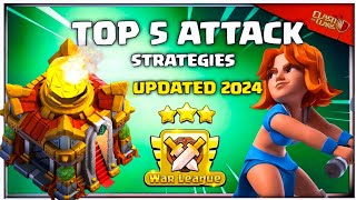 Top 5 BEST TH16 Attack Strategies for CWL in 2024  Th16 Attack Strategy  Clash of Clans [upl. by Olmsted543]