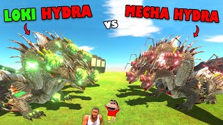 MECHA HYDRA vs LOKI HYDRA in Animal Revolt Battle Simulator [upl. by Ayt55]