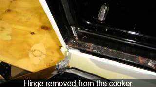 How to change the oven inner door amp glass on a cooker Indesit K341G [upl. by Ynney]