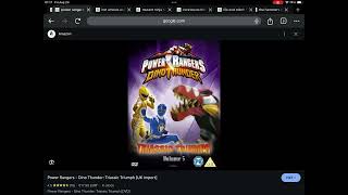 Happy Late 19th Anniversary to Power Rangers Dino Thunder Volume 5 Triassic Triumph 2005 [upl. by Atiseret190]