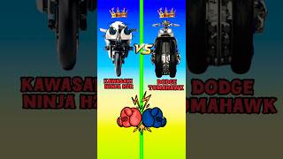 Kawasaki Ninja H2R 🆚 Dodge Tomahawk  Best bike comparison🔥kon hai 👑 shorts kawasaki [upl. by Ayita159]