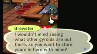 Animal Crossing City Folk Playthrough Here you go Brewster a Gyroid [upl. by Omolhs]