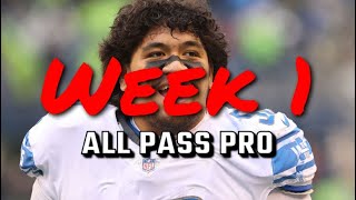 Penei Sewell Week 1 All Pass Pro [upl. by Wake174]