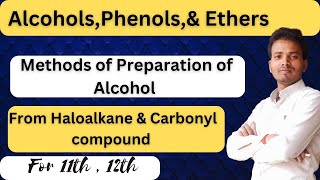 method of preparation of alcohol from carbonyl compounds 12th Chemistry [upl. by Draude]