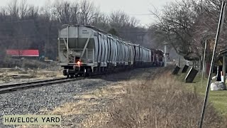 Train Departs Havelock Passing Historic Station [upl. by Ulberto]