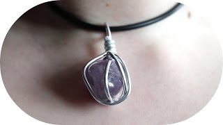 DIY Amethystanhänger ohne Bohren [upl. by Lesh]