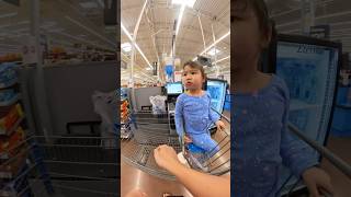 Funny Chloe enjoyed helping her dad but accidentally scanned the milk twice [upl. by Nafis]